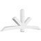 Ekena Millwork Alberta Architectural Grade PVC Gable Bracket, 108"W x 40 1/2"H x 6"D x 6"F, 9/12 Pitch GBP108X41X0606ALB00 - alternate 1